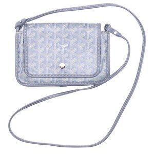 GOYARD Plume Canvas Leather Pouch Wallet Shoulder Bag Gray